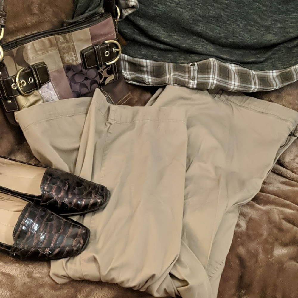 Catherine's Size 30 Khaki Slacks 4X 5X